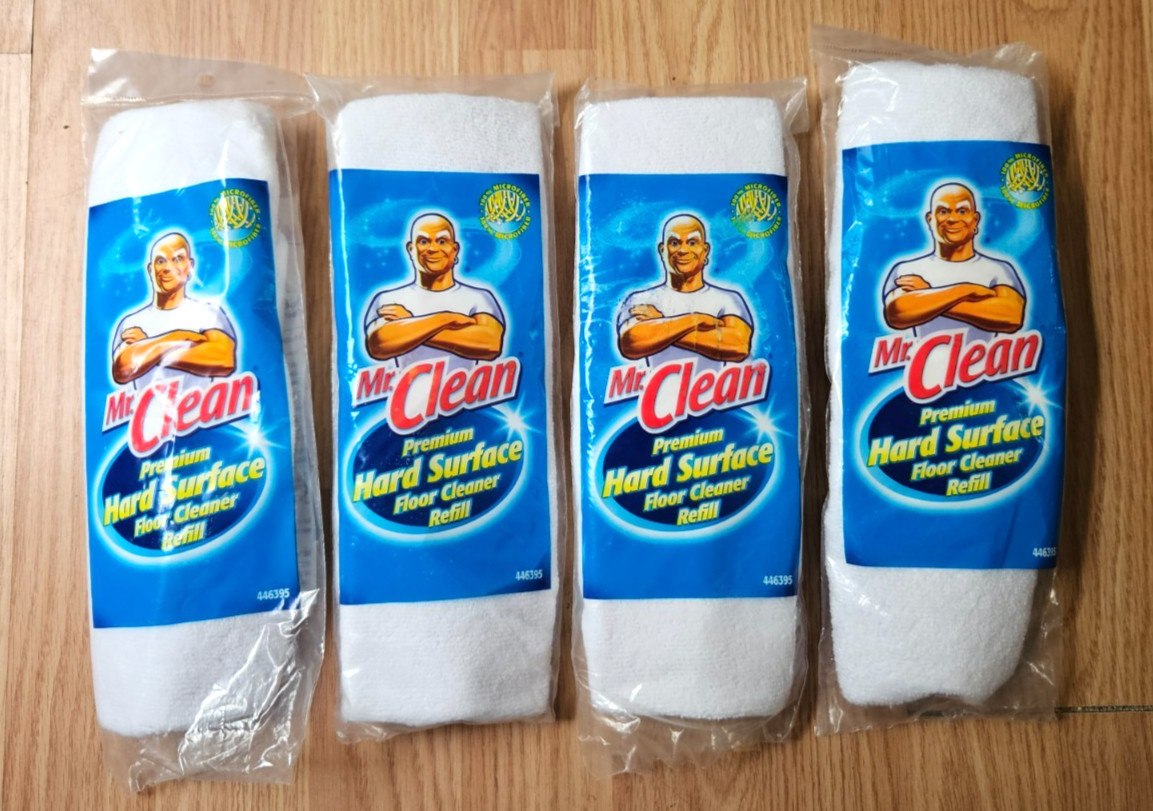 Lot 4 Mr. Clean Premium Hard Surface Floor Cleaner Refill 446395 New NOS Mop