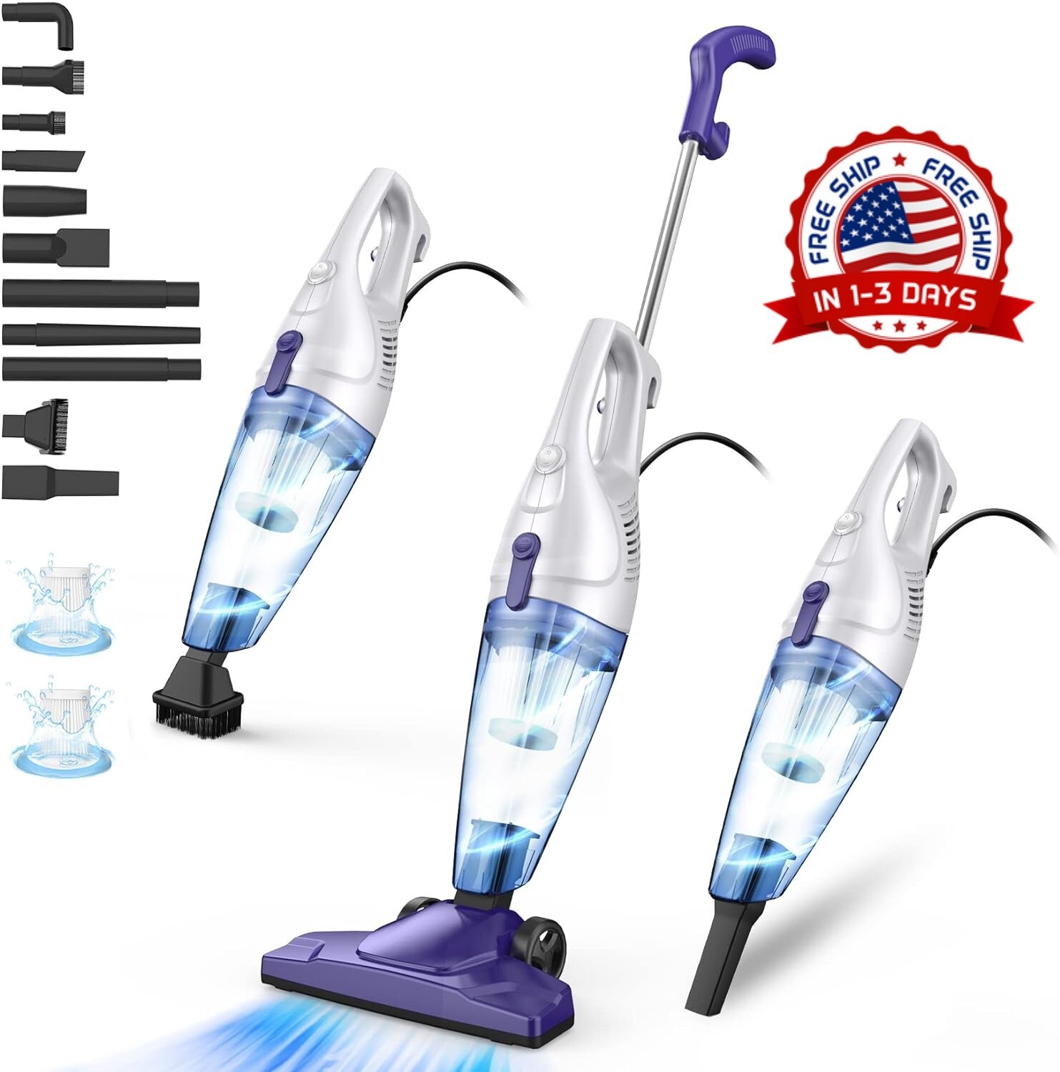 Aspiradoras De Limpieza Para Lavar Piso Y Alfombras 400W Aspiradora De Mano