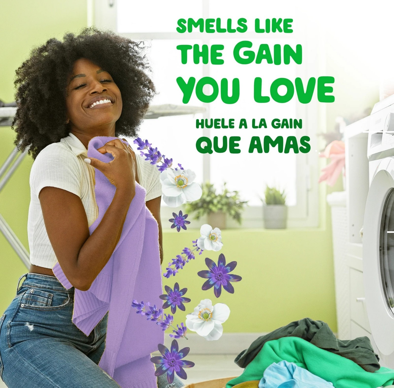 Gain Powder Laundry Detergent, Lavender Fragrance, 123 oz – Up to 133 Loads