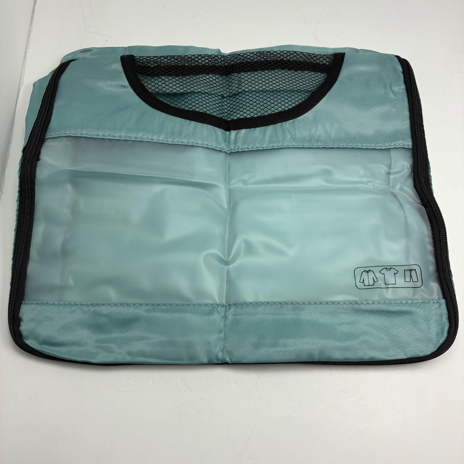 Compression Packing Cubes Set Travel Organizer Bags Luggage Storage Mint Green