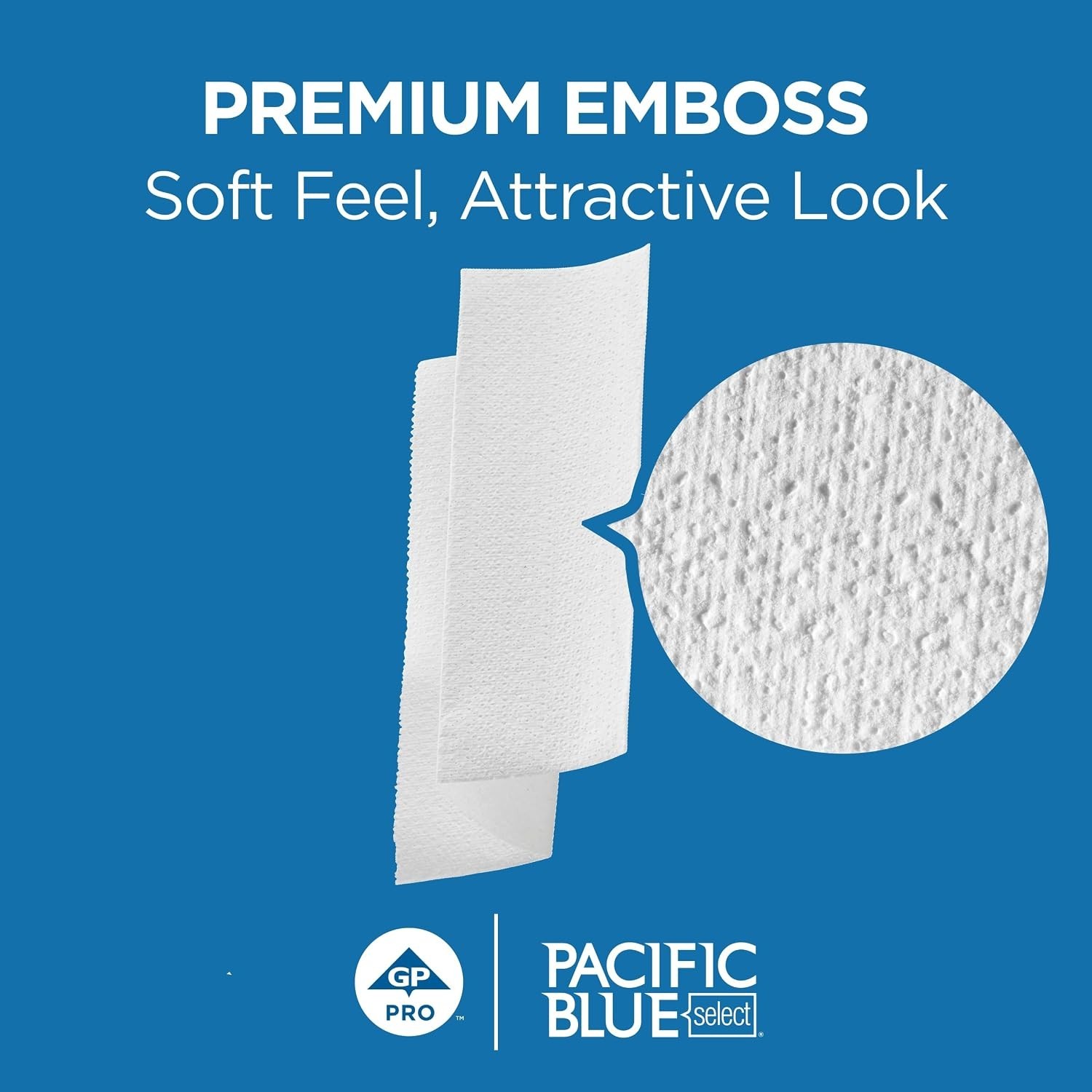 Pacific Blue Select by PRO Multifold 2-Ply Paper Towels, White, 3.2” Folded …