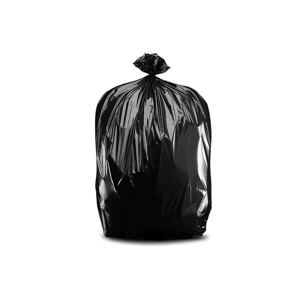 Plasticplace 40-45 Gallon Trash Bags on Rolls – Black, Total of 100 Garbage Bags
