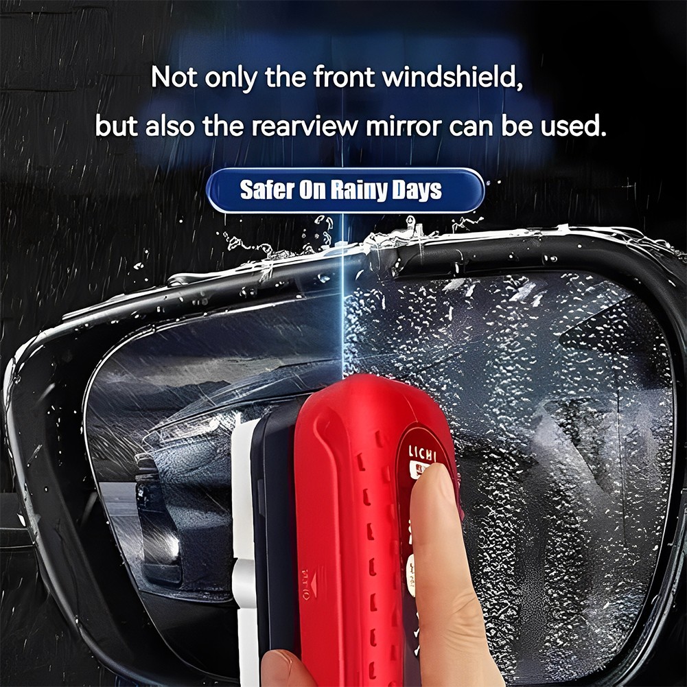 Fululuer Automotive Oil Film Cleaning Brush for Car Windows, Clear Vision Glass