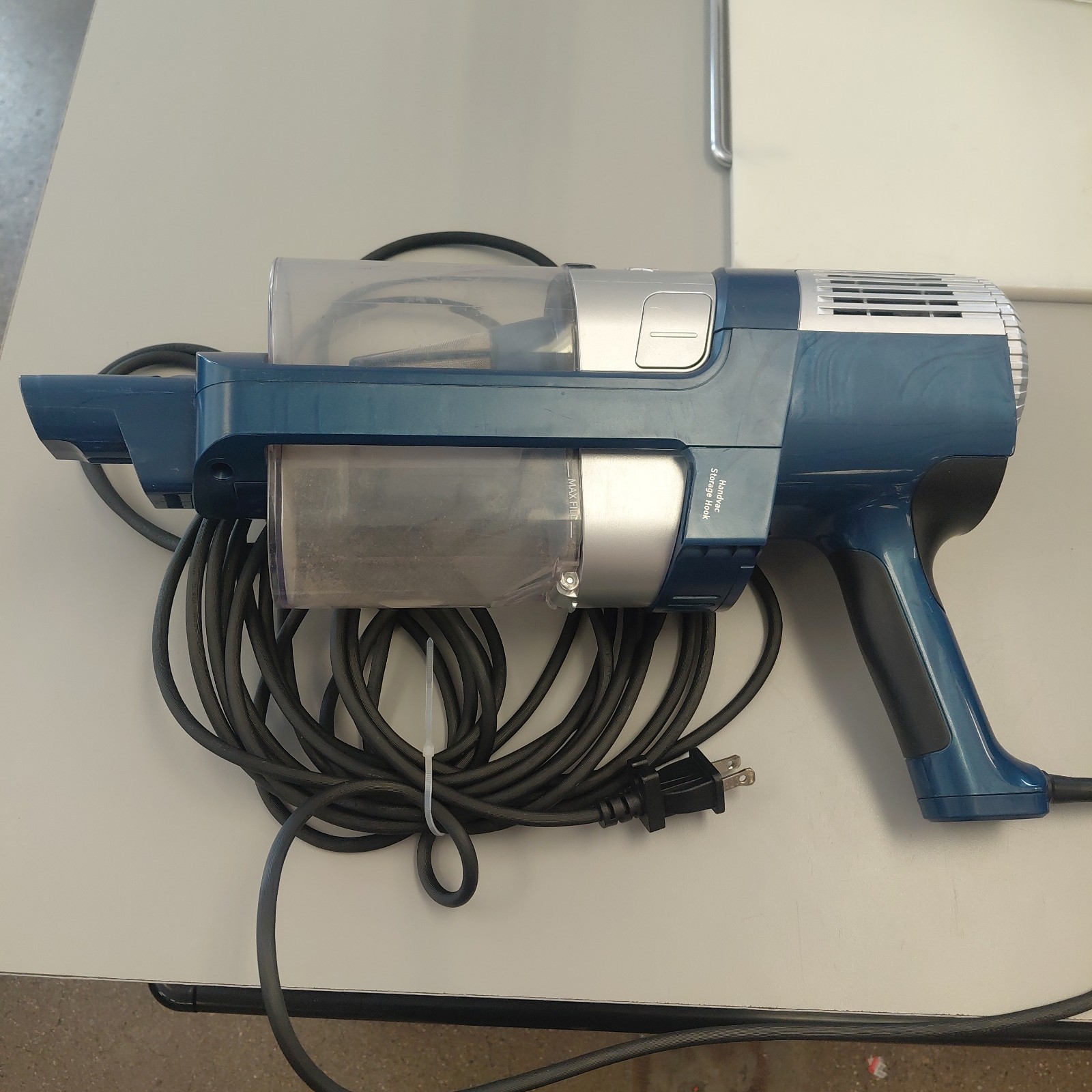 Shark Stratos UltraLight Stick Vacuum HZ3002 Blue MOTOR BASE & DUST BIN