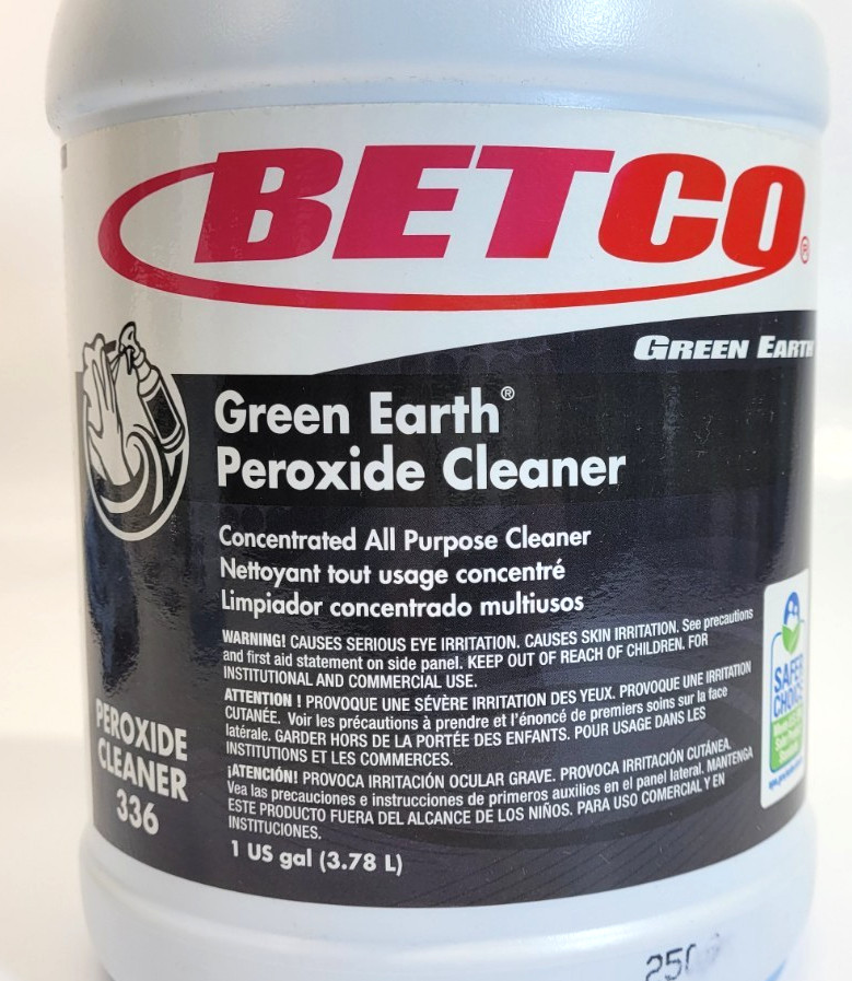 Betco Green Earth Peroxide Cleaner Fresh Mint Scent 1 US Gal/ 3.78 Liter 3360400