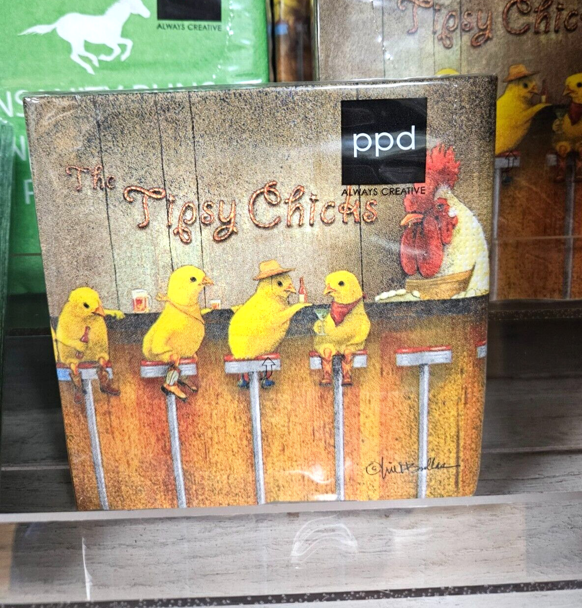 FUN PARTY BEVERAGE NAPKINS – TIPSY CHICKS 20ct Made In Germany