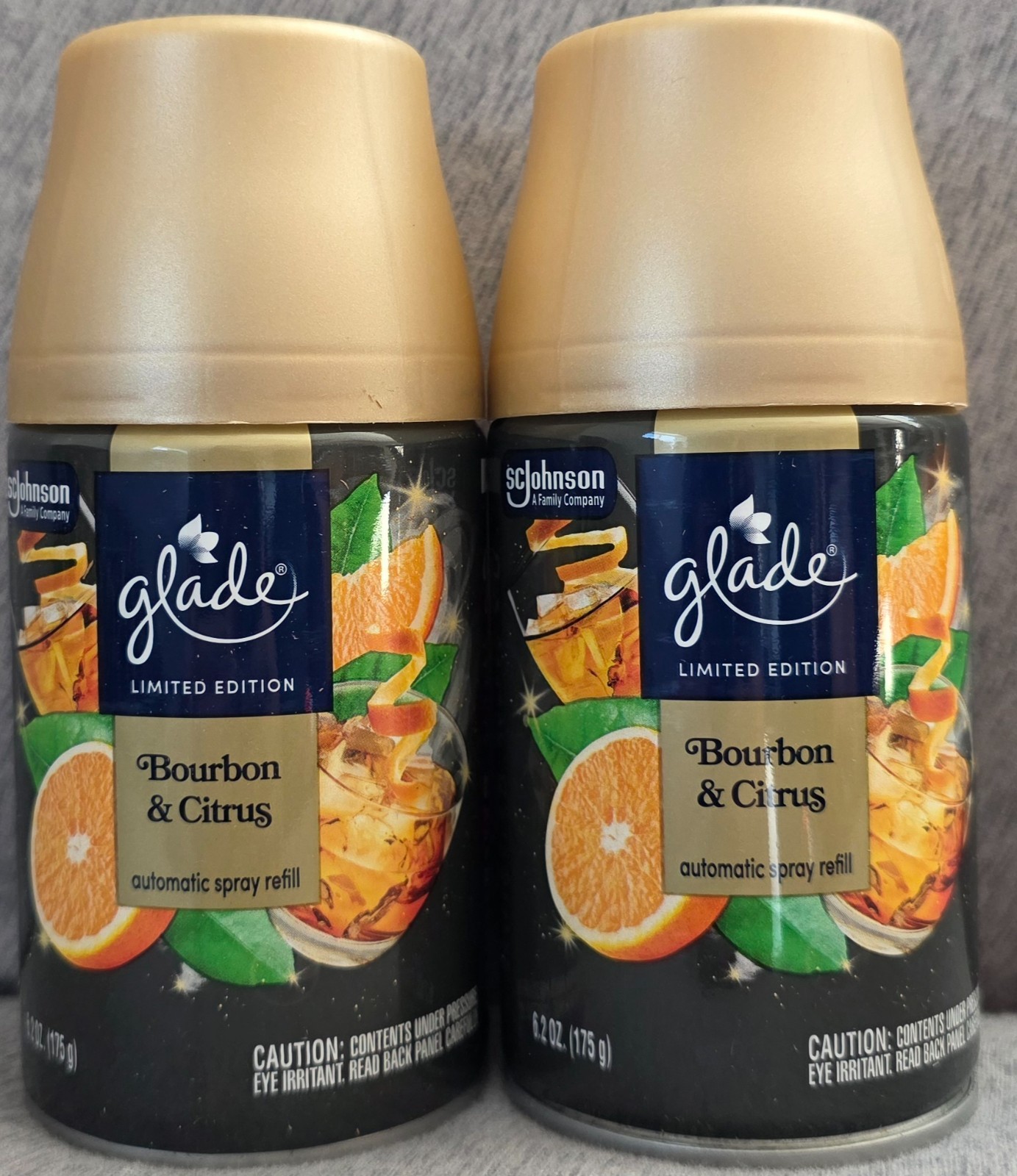 Glade Automatic Spray Refills,Fireside Bourbon,Limited Edition Starter Pack Oak