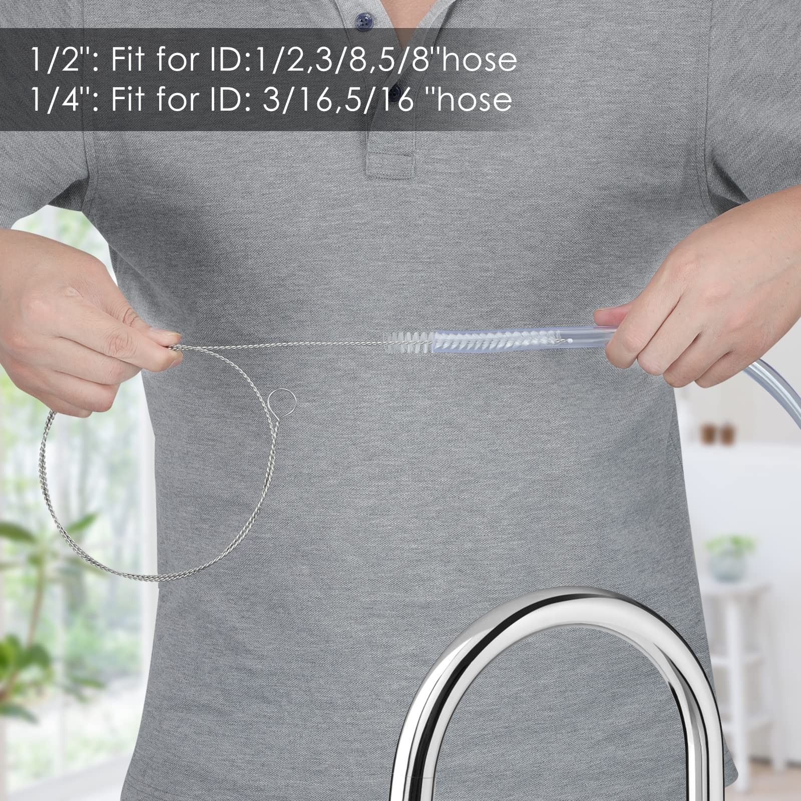 40 Inches Brush Cleaner For Cleaning Straw Kegerator Feeding Tube Siphon Hose Su