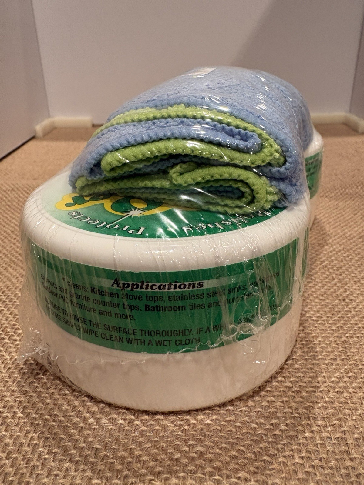 Bio Cleaner Set of 2 10.5oz Multi-Purpose Cleaning Clay with Cloths New