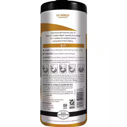 Weiman Leather Wipes (30-Count)
