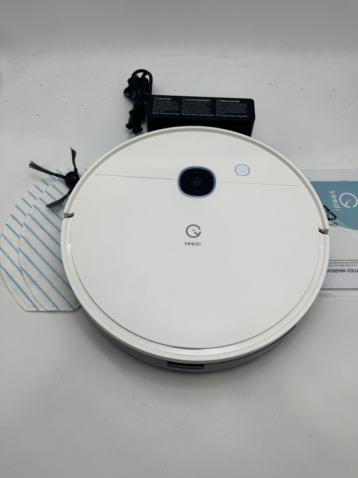 WHITE – Yeedi Robot Vacuum Cleaner DVX34 WITH DOCKING STATION