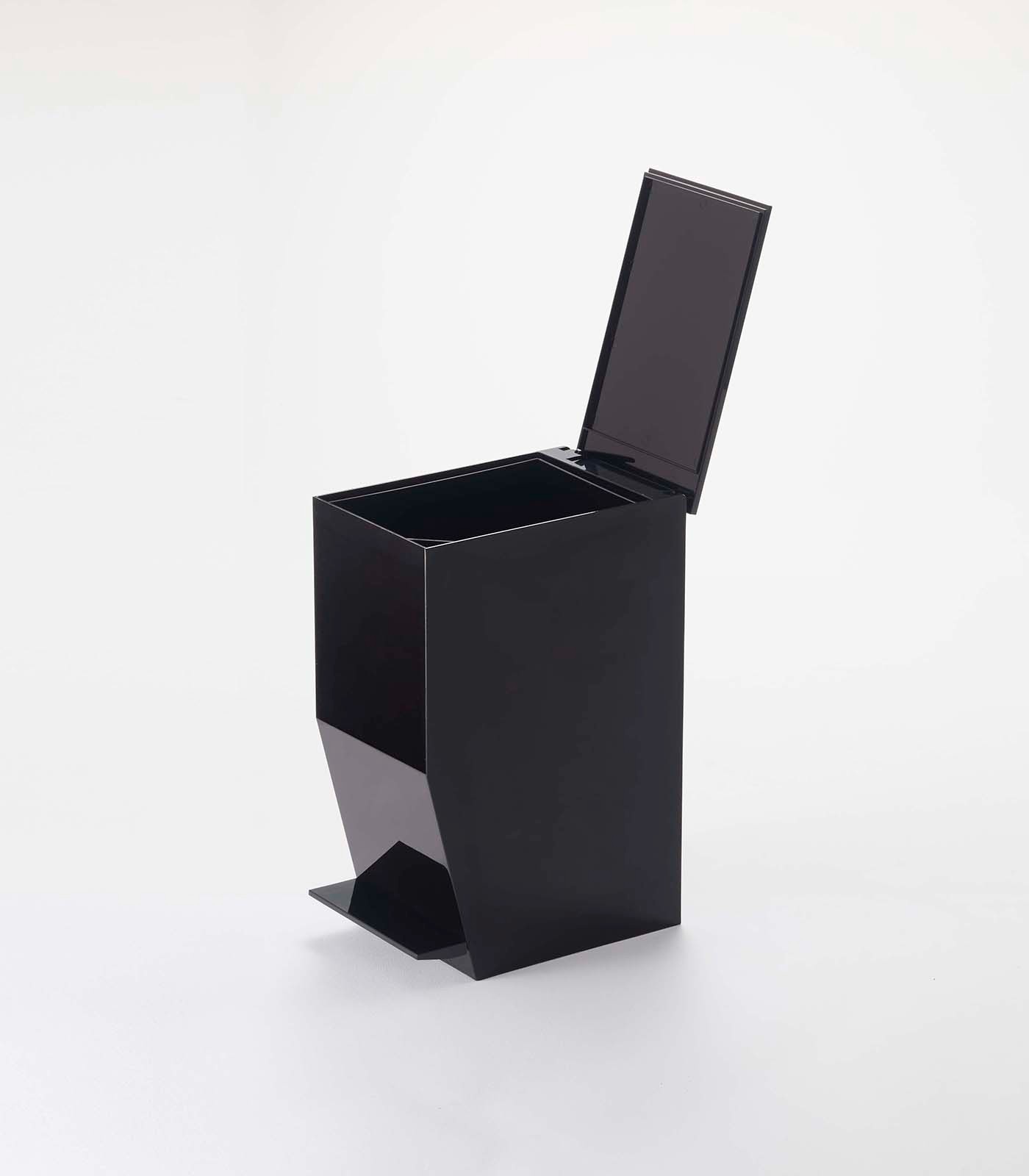 Yamazaki Home TOWER Step Trash Can – Small Space Waste Bin for Bathroom Kitchen