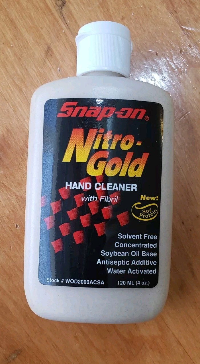 Snap On Nitro Gold Heavy Duty Hand Cleaner Soap 4 Oz Bottle