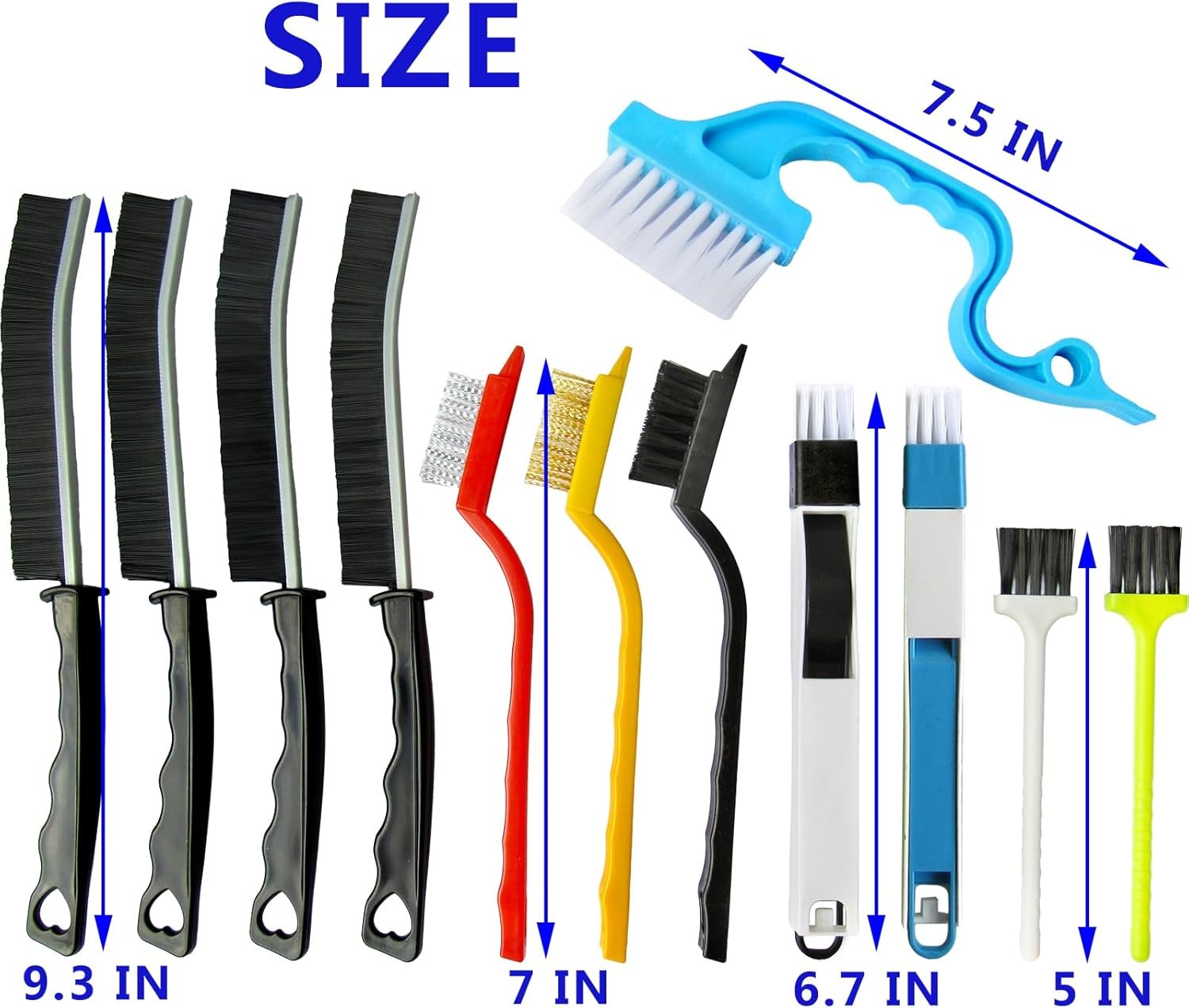 12Pcs Crevice Cleaning Brush,Small Gap Cleaning Brushes for Cleaning Bathroom ..