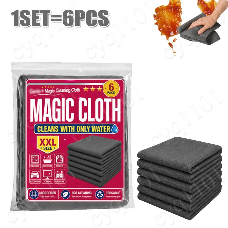 Genie Magic Cleaning Cloth 6-18Pack,Microfiber Cleaning Cloths,Reusable Cleaning