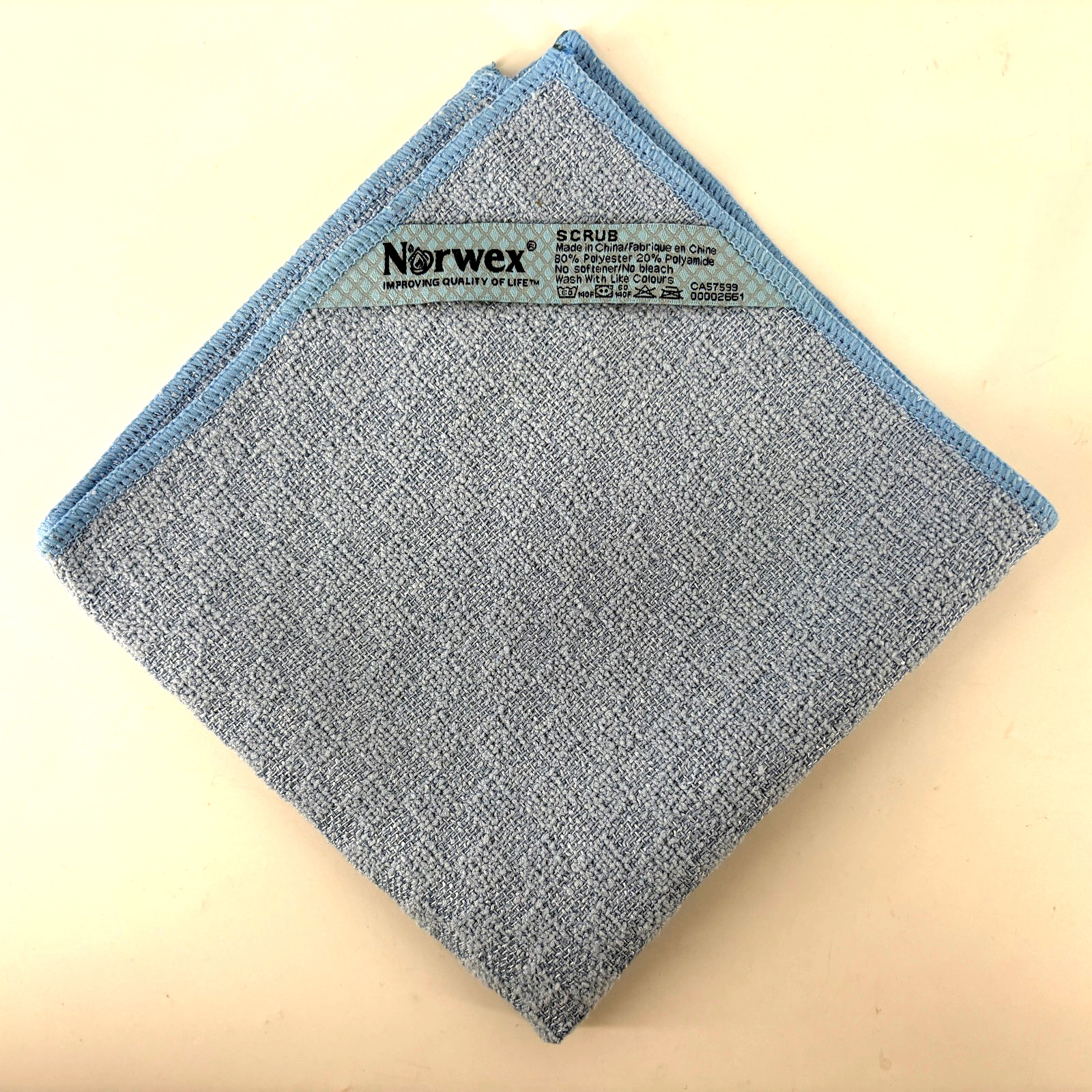 Norwex Kitchen Scrub Cloth 14″x14″ Blue Microfiber Cloth NEW
