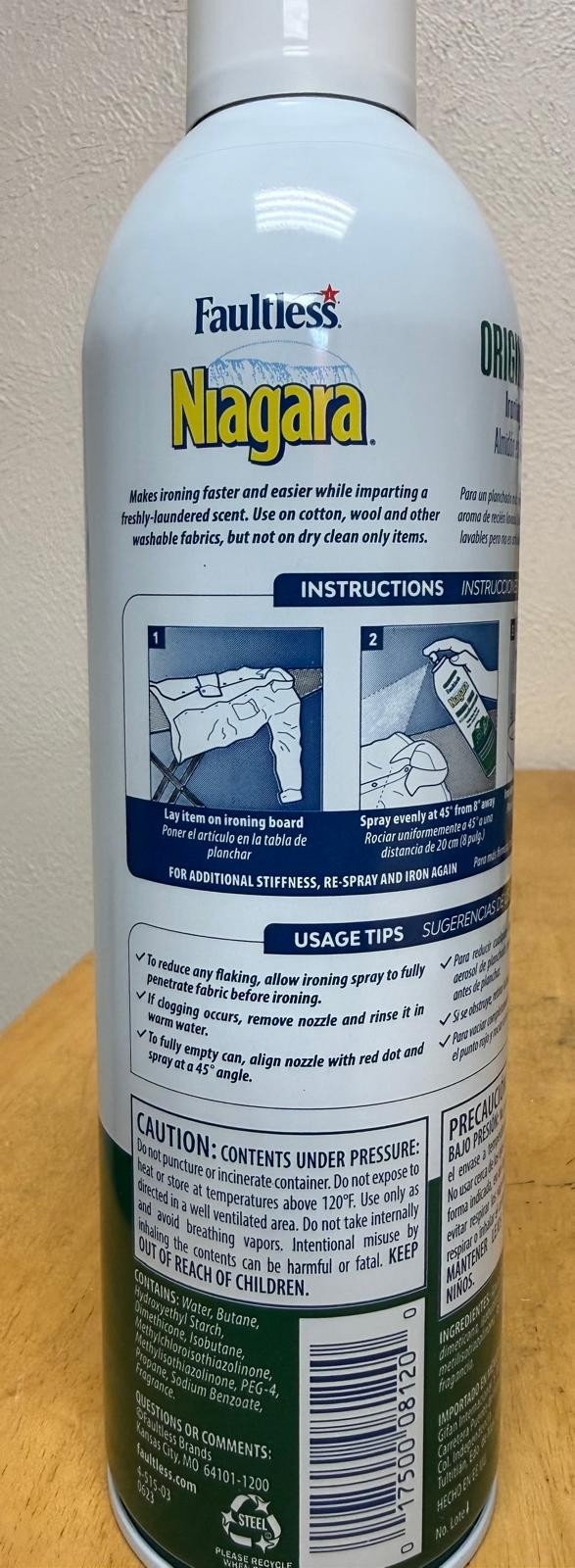 Niagara Original Ironing Spray Starch (2 Pack)