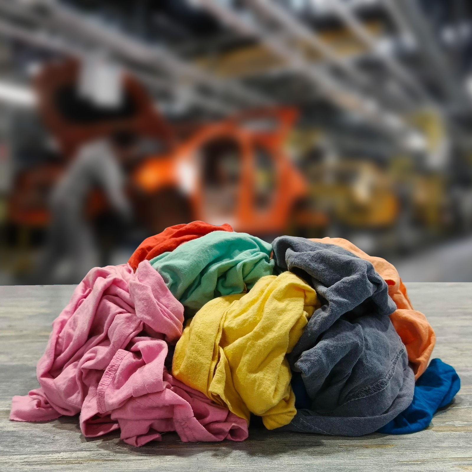 Recycled Color Knit Rags – Shop Bulk T-Shirt Cotton Cleaning Wipers – Bags