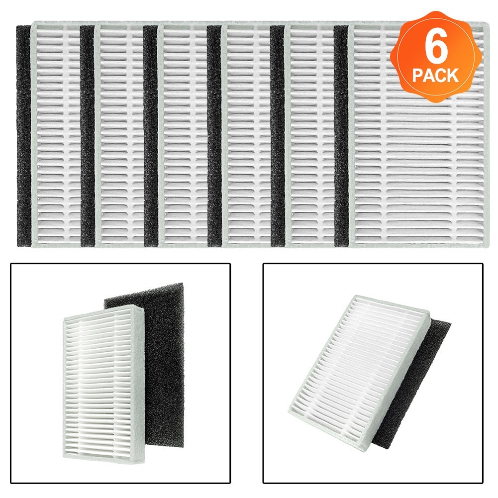 Replacement Part Set of 6 For Filters for ECOVACS For YEEDI Y1 PRO PLUS Model