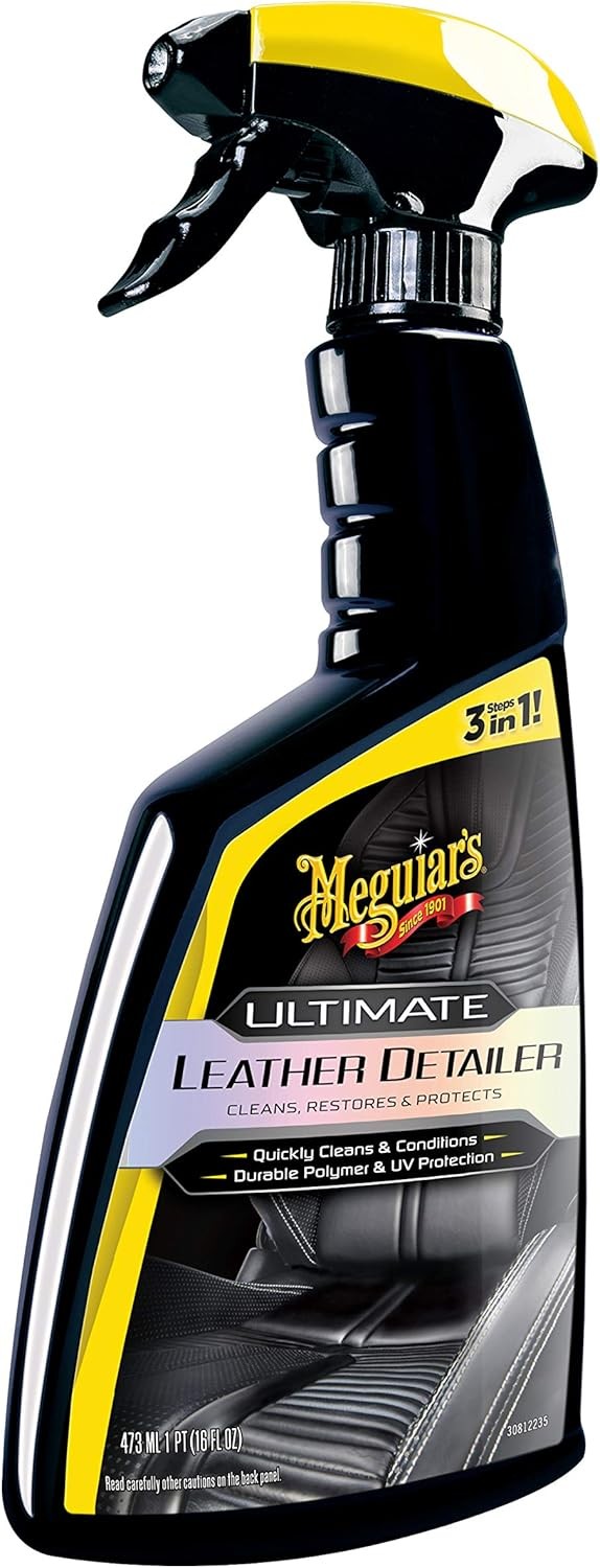 Meguiar’s Ultimate Leather Detailer, Cleans, Conditions & Protects Car Leather