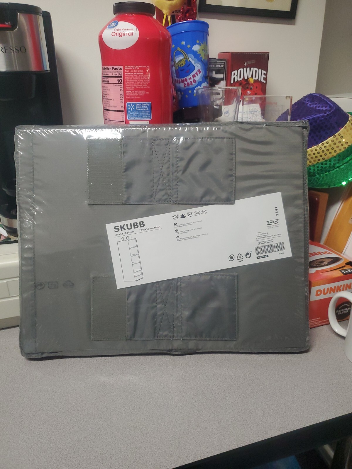 Brand New IKEA SKUBB Storage Organizer With 6 Compartments Gray 13 ¾x17 ¾x49 ¼ “