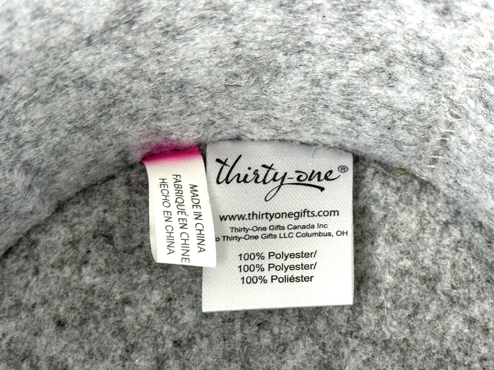 Thirty One Felt Hanging Bin Natural Brushed Felt