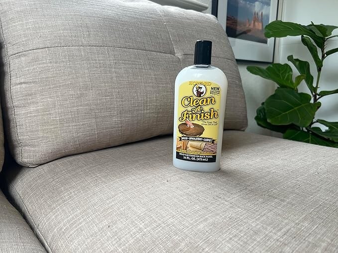 HOWARD Clean-A-Finish for Wood, Upholstery, and Carpet, Pour Bottle, 16 Oz