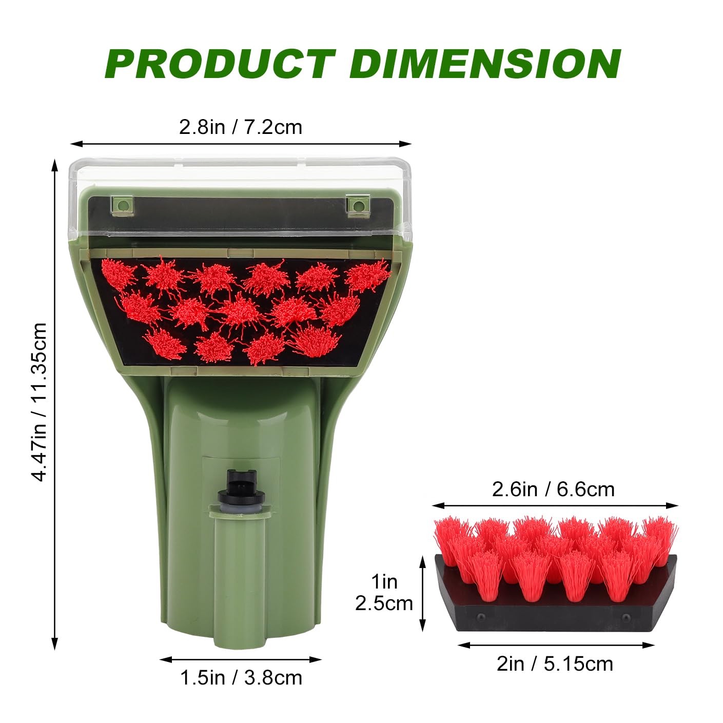 Replacement Brush Heads for Bissell Little Green Portable Carpet Cleaner Set