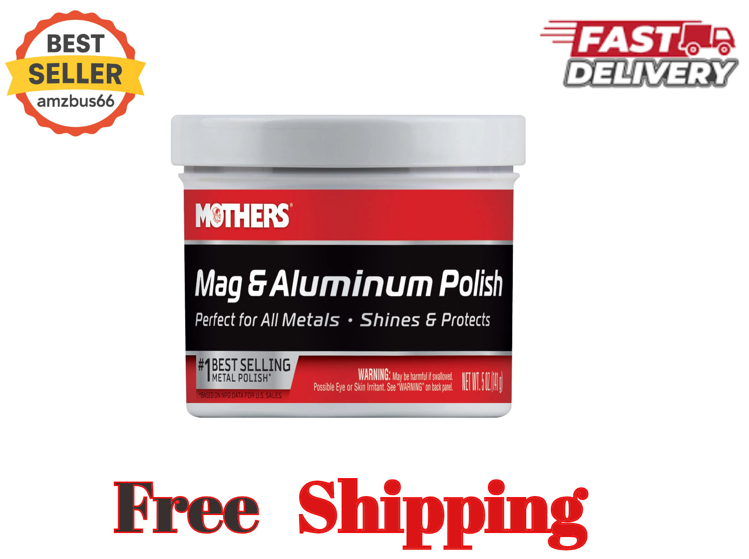Mothers Mag and Aluminum Polish 5oz.