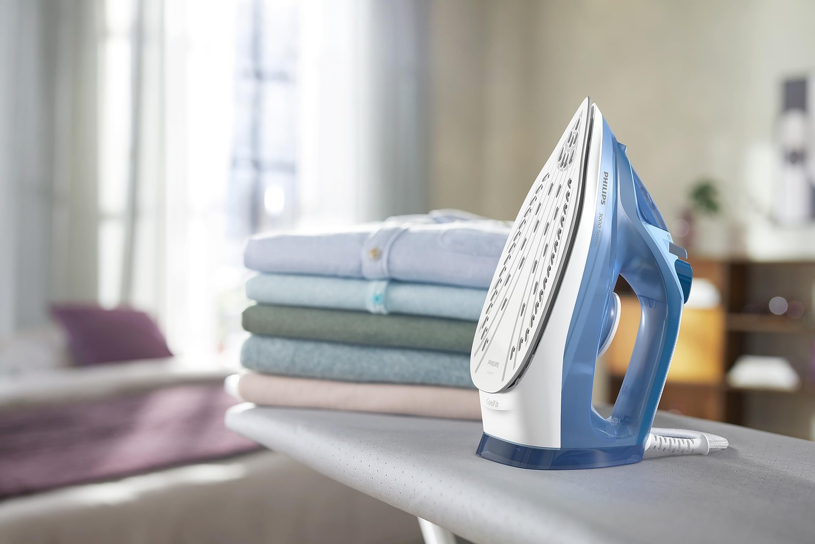 Philips Perfect Care 3000 Series Steam Iron – 1250 W power, 40 g/min continuo…