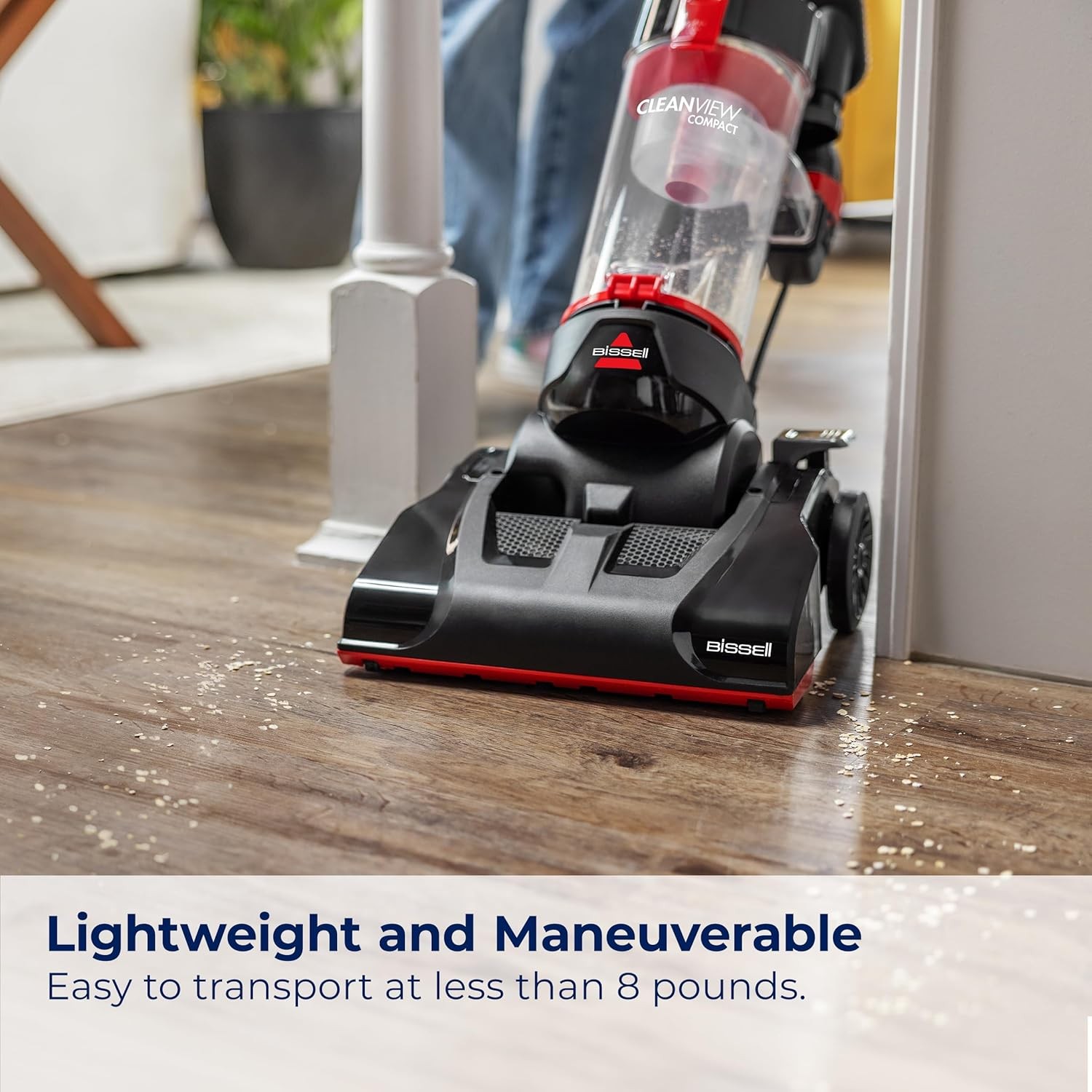 Upright Vacuum, Lightweight Design, Powerful Suction, Removable Extension Wand