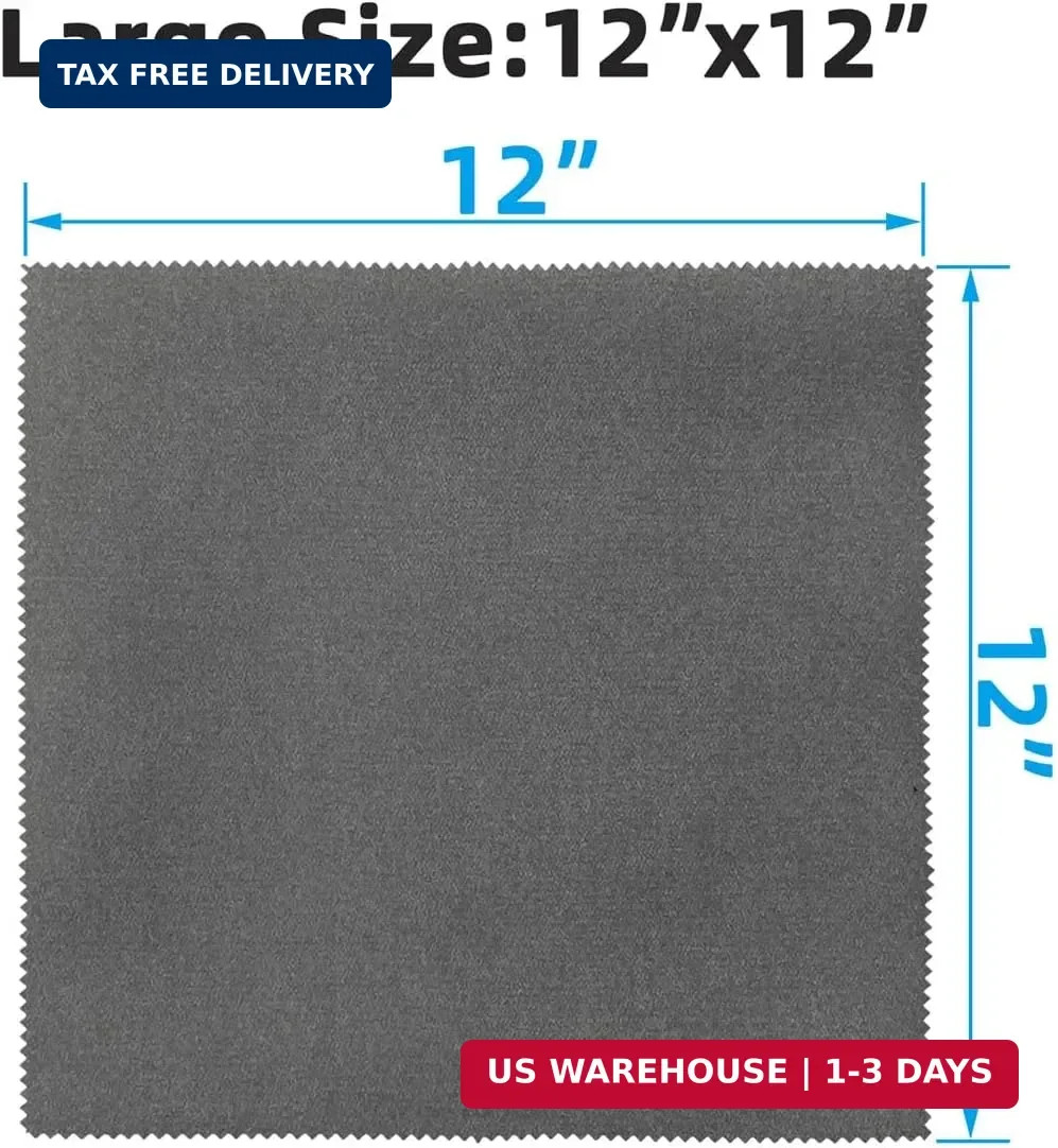 10 Pack Microfiber Gun Cleaning Cloth, 12″x12″ Lint Free Gun Cleaning Rags, Reus