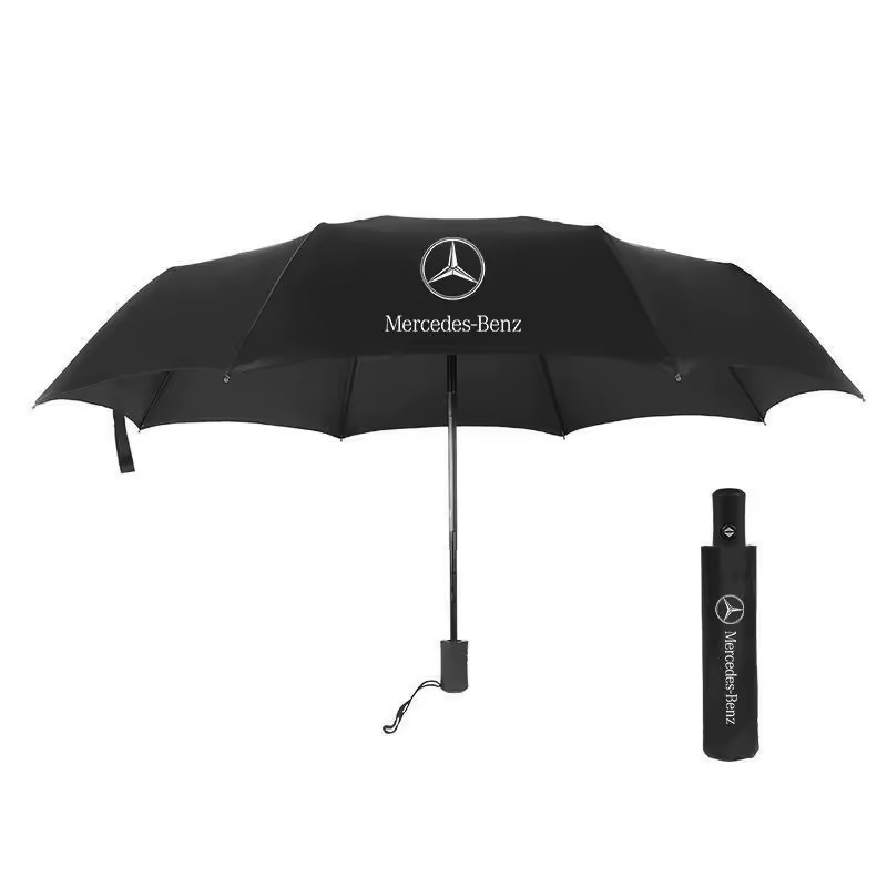 Mercedes-Benz Umbrella Automatic Folding Windproof Sunshade Car Accessories NEW