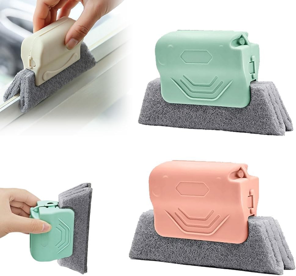 Magic Window Track Cleaner, 2025 New Window Groove Cleaning Brush Tools Set,