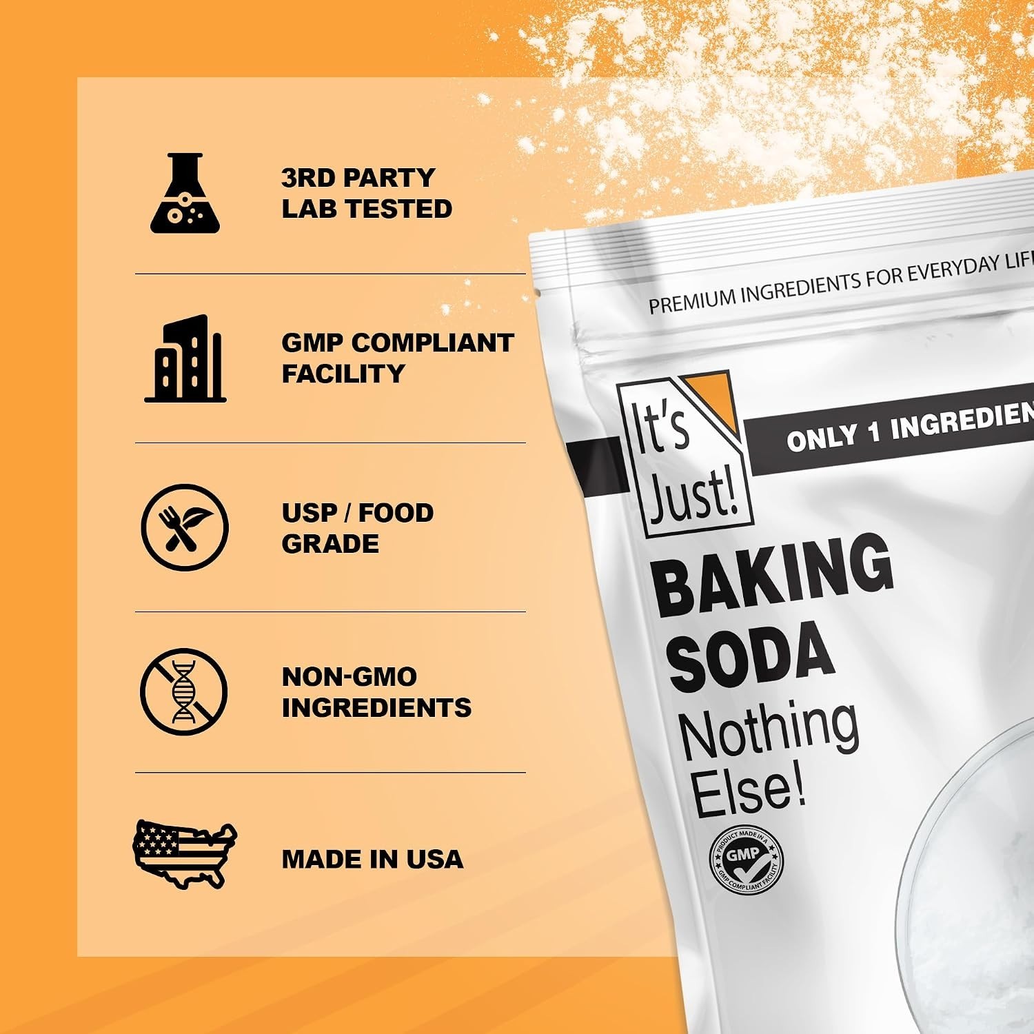 1.25 Pound Pure Sodium Bicarbonate – Additive Free and Eco-Friendly Solution