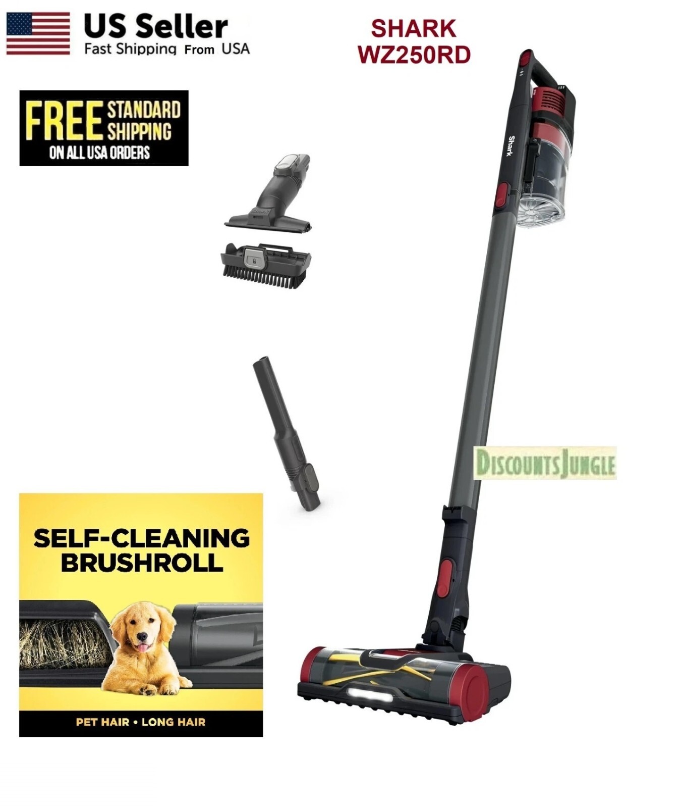 Shark IX141H HV300 6 in 1 Powerful Cordless Stick Vacuum HardFloor Carpet