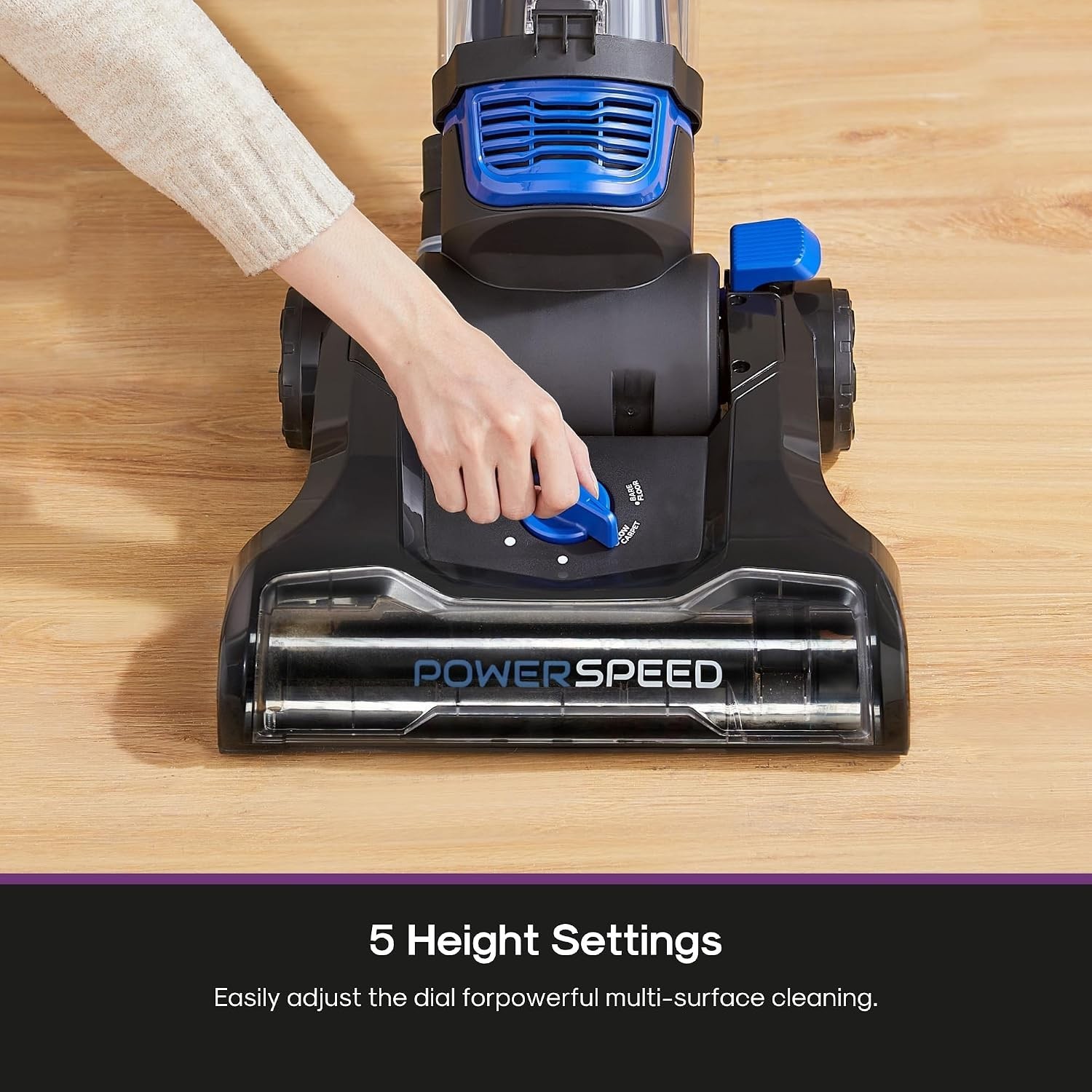 Lightweight Powerful Upright Vacuum Cleaner for Carpet and Hard Floor, PowerS…