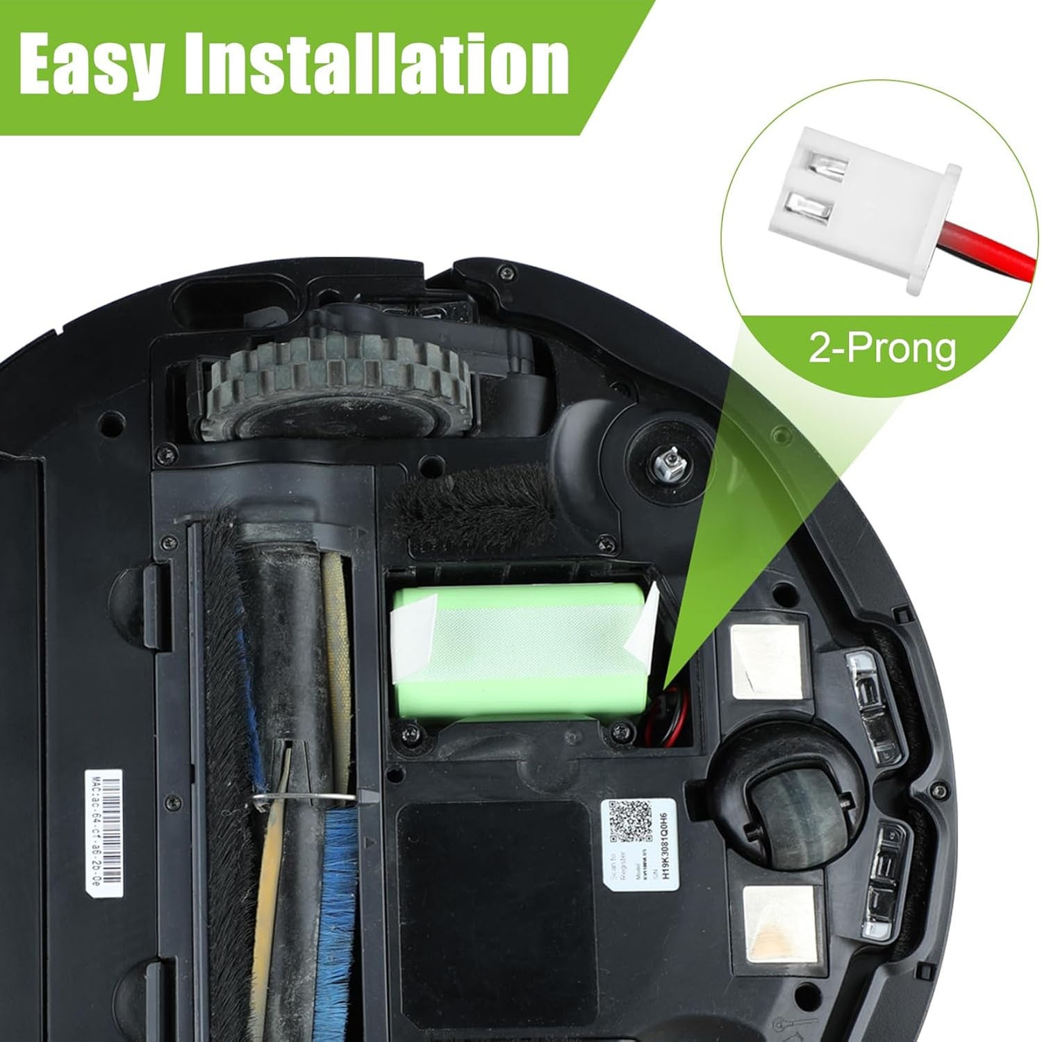 Battery Replacement for shark AV2501S, AV2511AE, AV2610WA, AV2610WACA, AV751