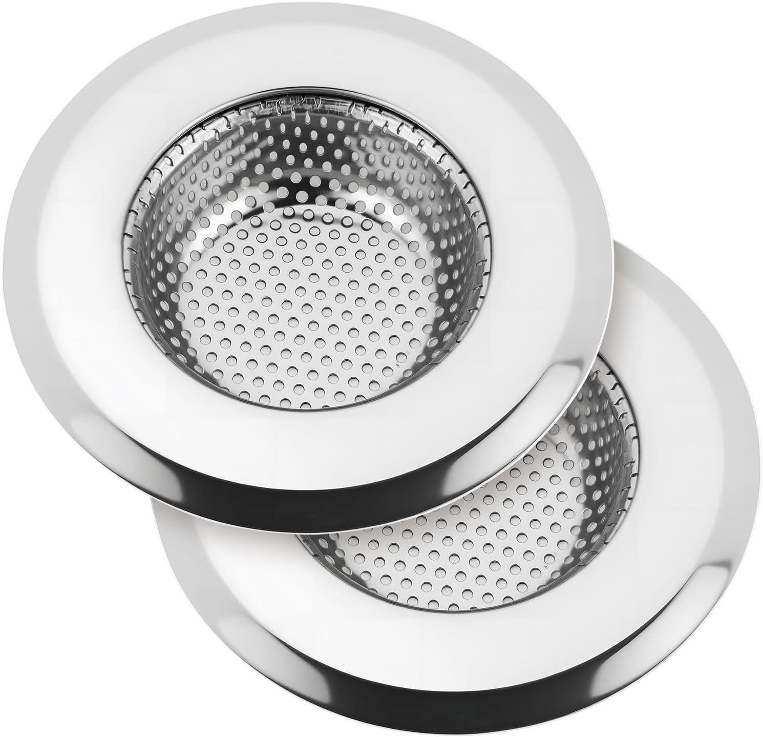 Premium Stainless Steel Kitchen Sink Drain Strainer Stopper – 2 Pack