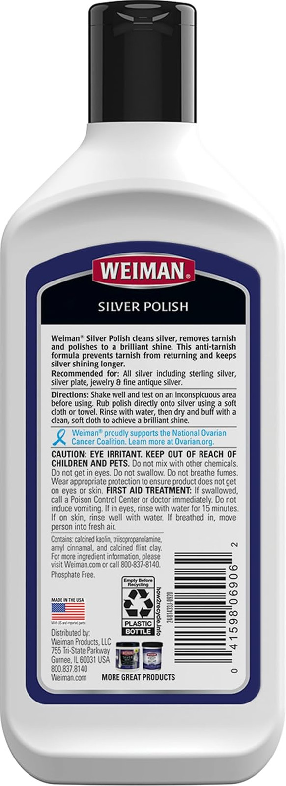 Silver Cream Cleaner 3-In-1, Anti-Tarnish Technology, Safely Clean, Polish, Shin
