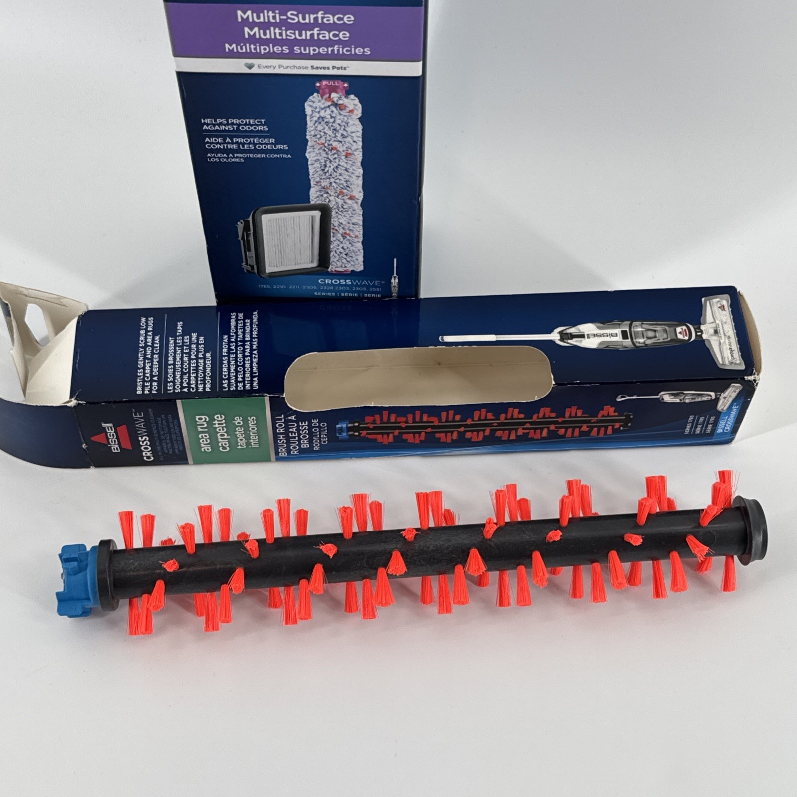 BISSELL Multi Surface Brush Roll Filter Crosswave Vacuum 3495 & Area Rug Brush