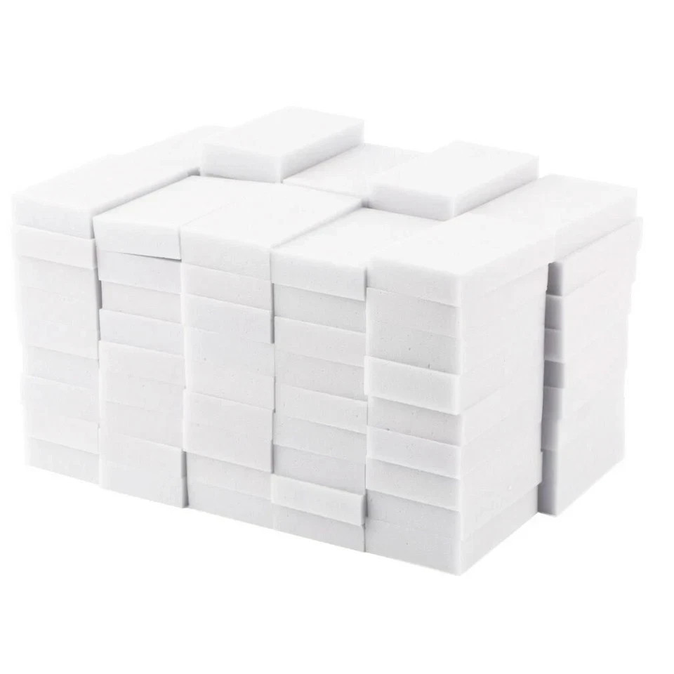 100 PCS Sponge Eraser BULK PACK Melamine Cleaning Foam 3/4″ Thick Kitchen Bath