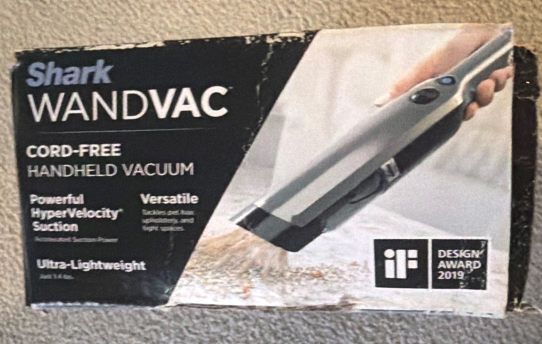 Shark WANDVAC WV200 Cord-Free Handheld Vacuum (box Beat Up)