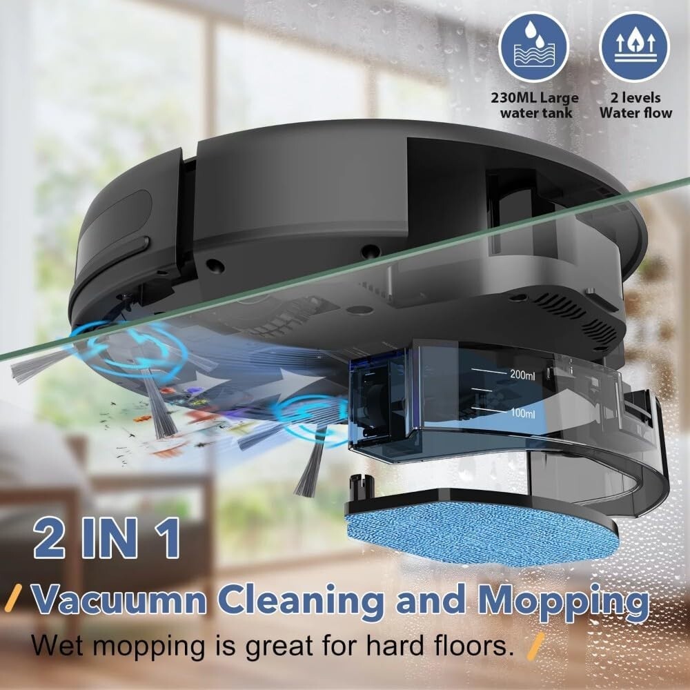 BR151 VACUUM ROBOT HOUSEHOLD ROBOTIC CLEANER SMART SELF CHEARGING PET MOP WIFI