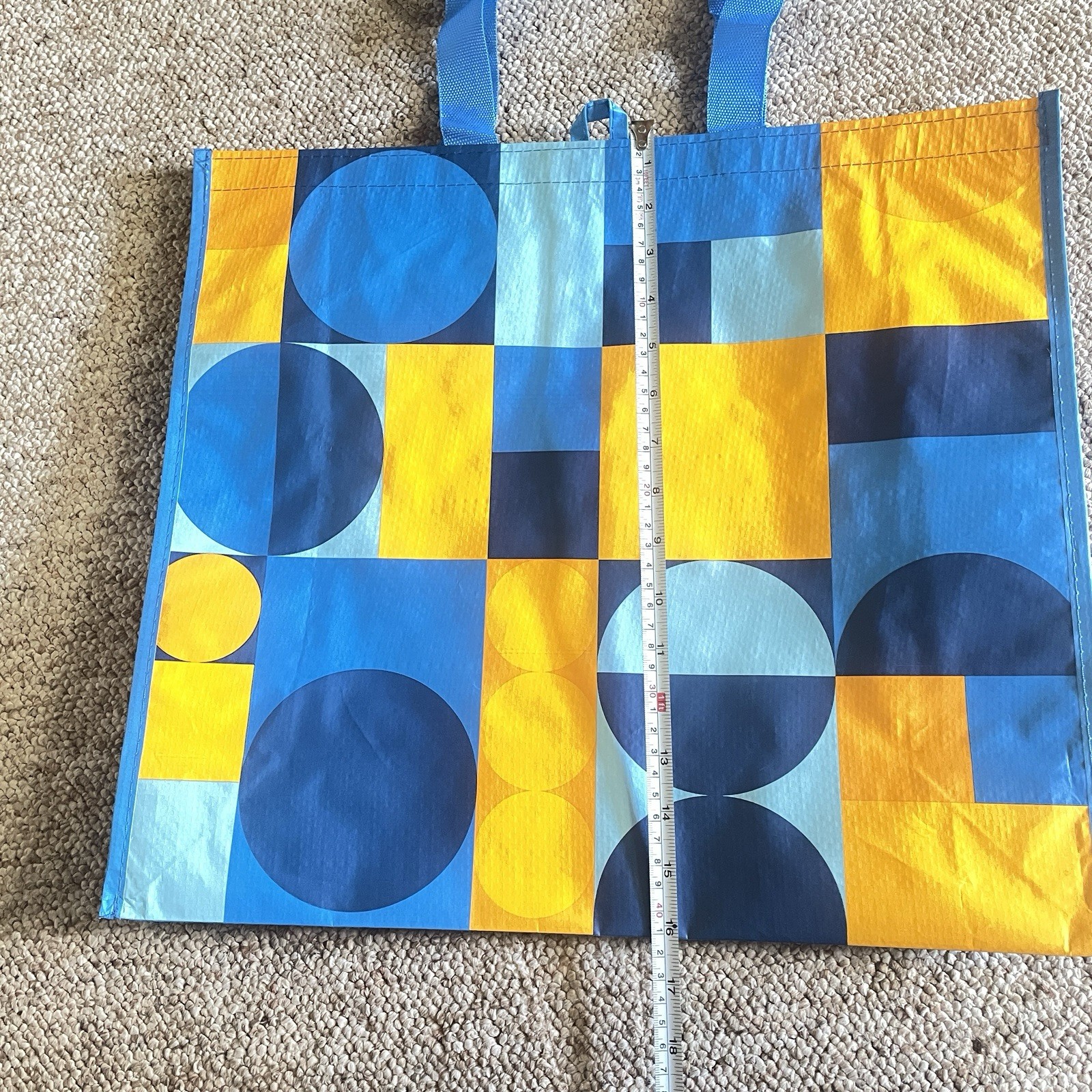 2 Pcs Walmart Large Reusable Shopping Bag Recycle Groceries Bag