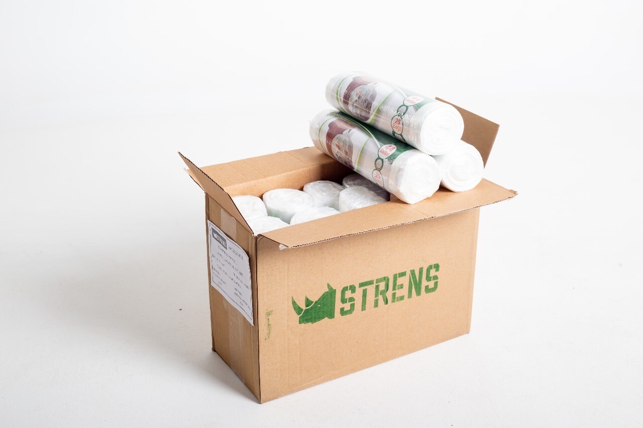 Plastic 13 Gallon Ultra Strong Heavy Duty Trash Bags 1000 Count Bulk (Clear)