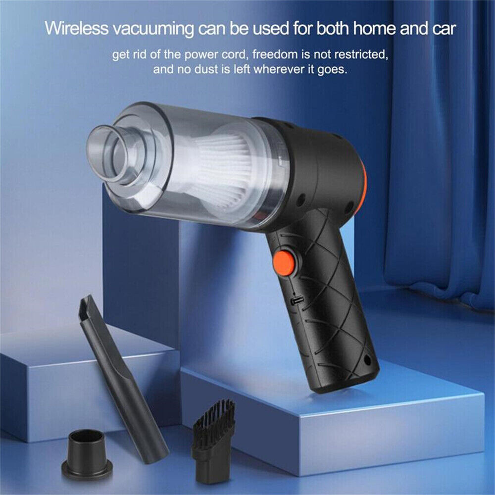 Electric Air Duster Mini Blower Vacuum Cleaner Dust for Car/PC/Keyboard/Pet/Home