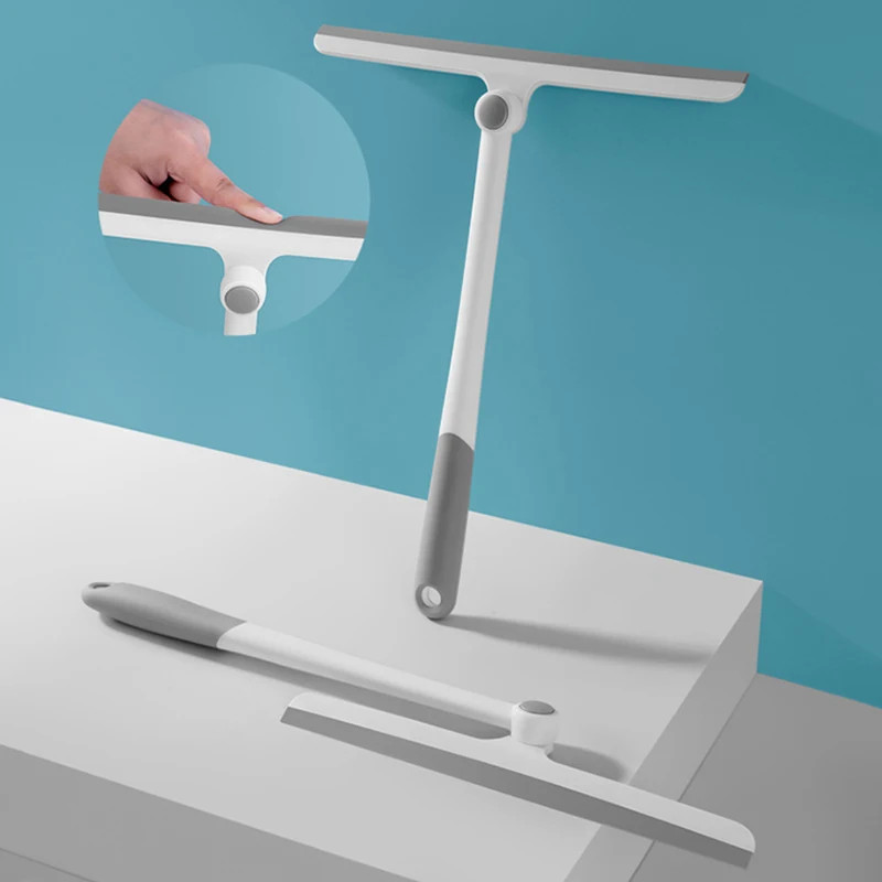 360 Degree Rotatable Shower Squeegee Glass Wiper Scraper Squeegee Cleaner with S