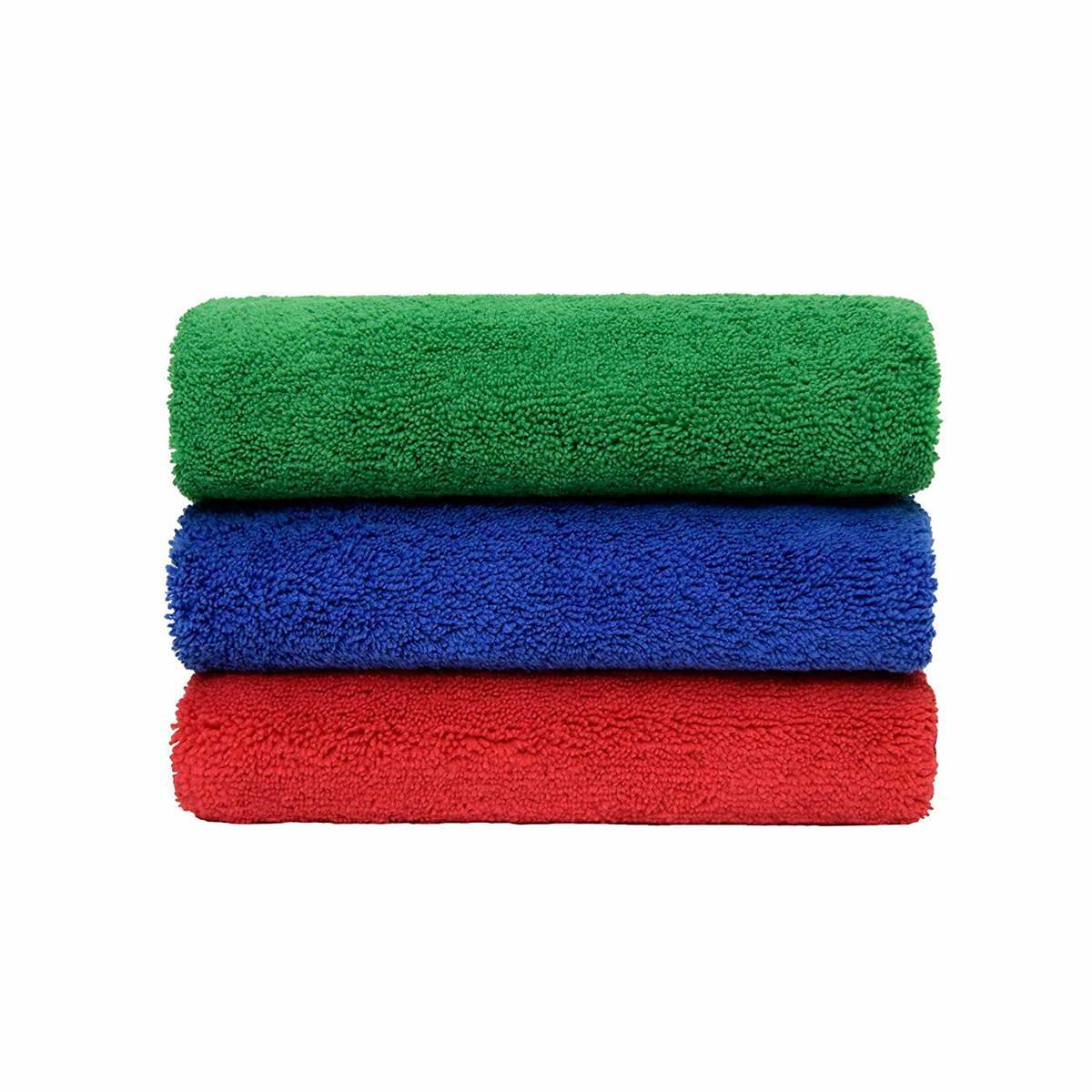 3X Carcarez Microfiber Towel Soft Car Wash Polish Drying Cleaning Cloth 380 gsm