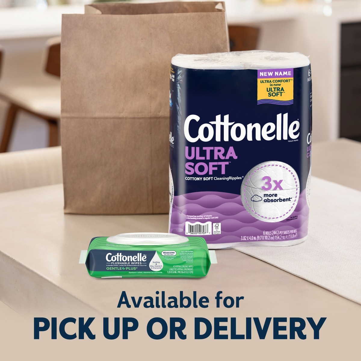 Cottonelle Ultra Soft Toilet Paper – 12 Mega Rolls